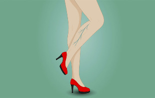 Варикозне розширення вен на ногах у жінки